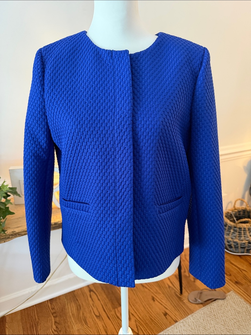 NWT J. Crew Cobalt Textured Blazer SZ 8